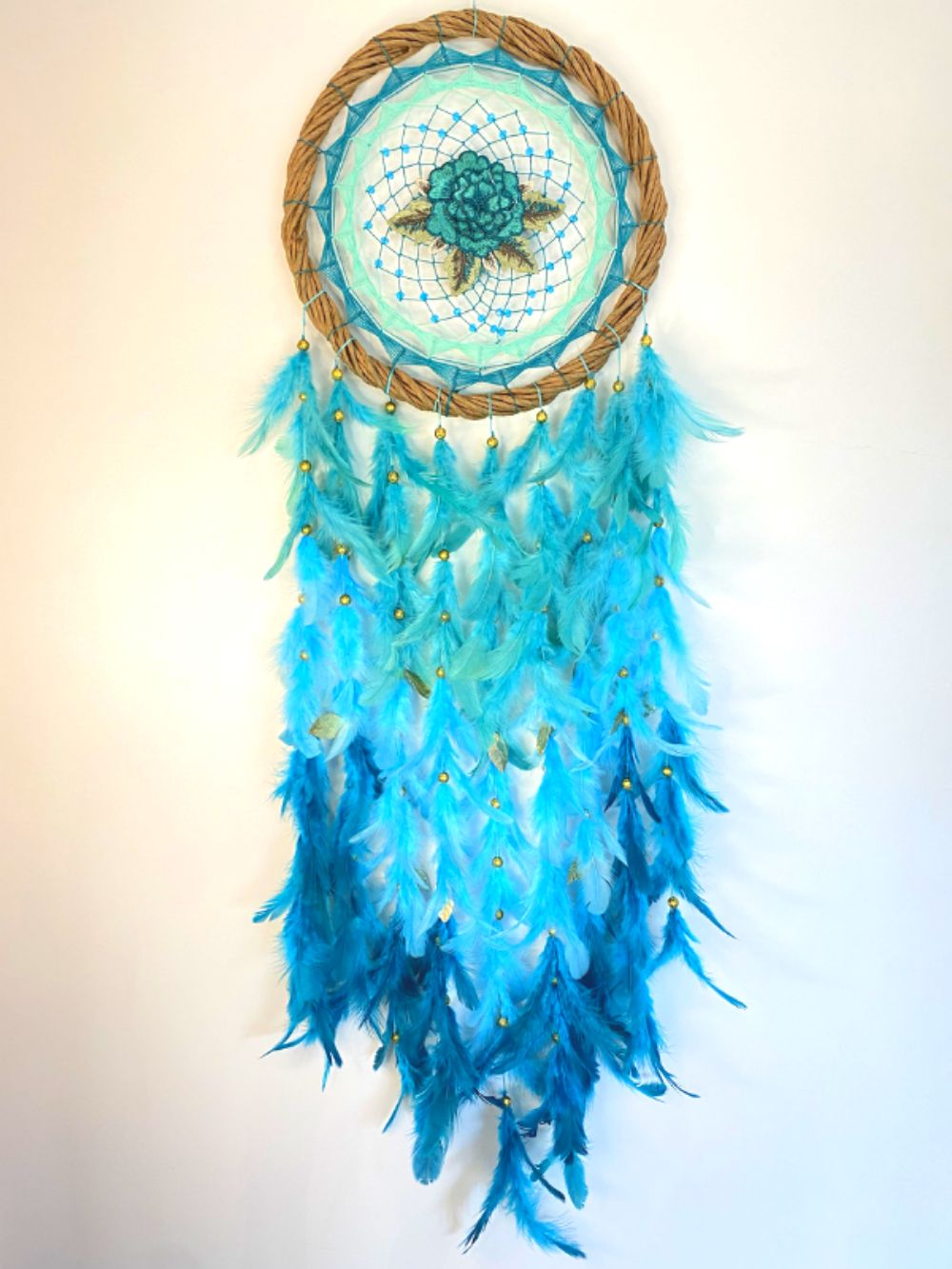 Extra Large White Feathered Dream Catcher – Savvy Shopper Online